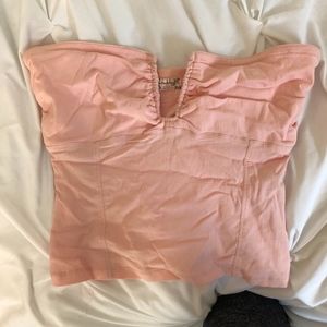 Free People Blush  Strapless Top Size Small